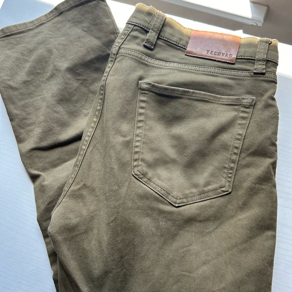 Tecovas Olive Green Men's Straight Jeans